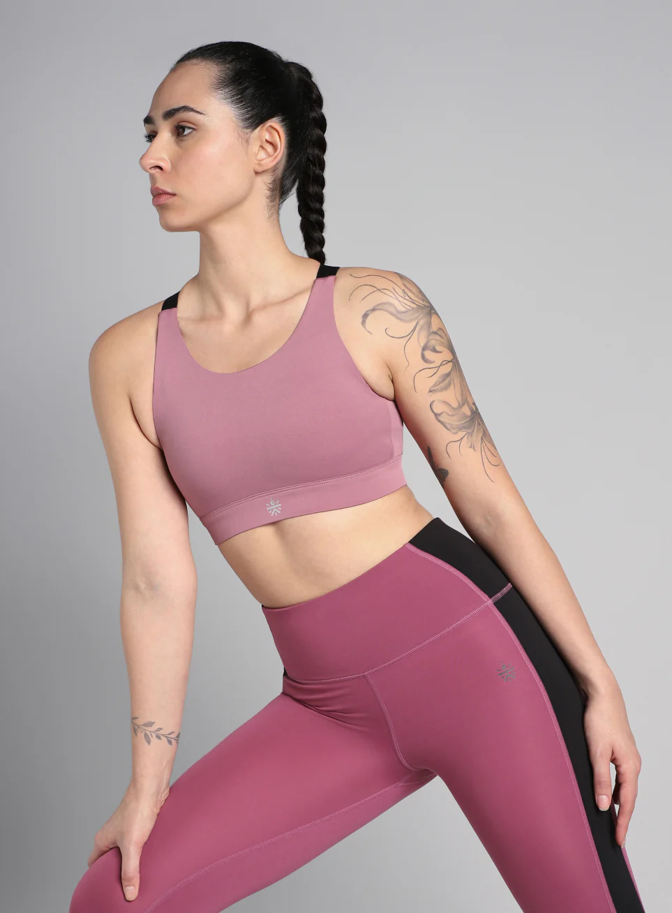 Women's Pink High Impact Running Bra