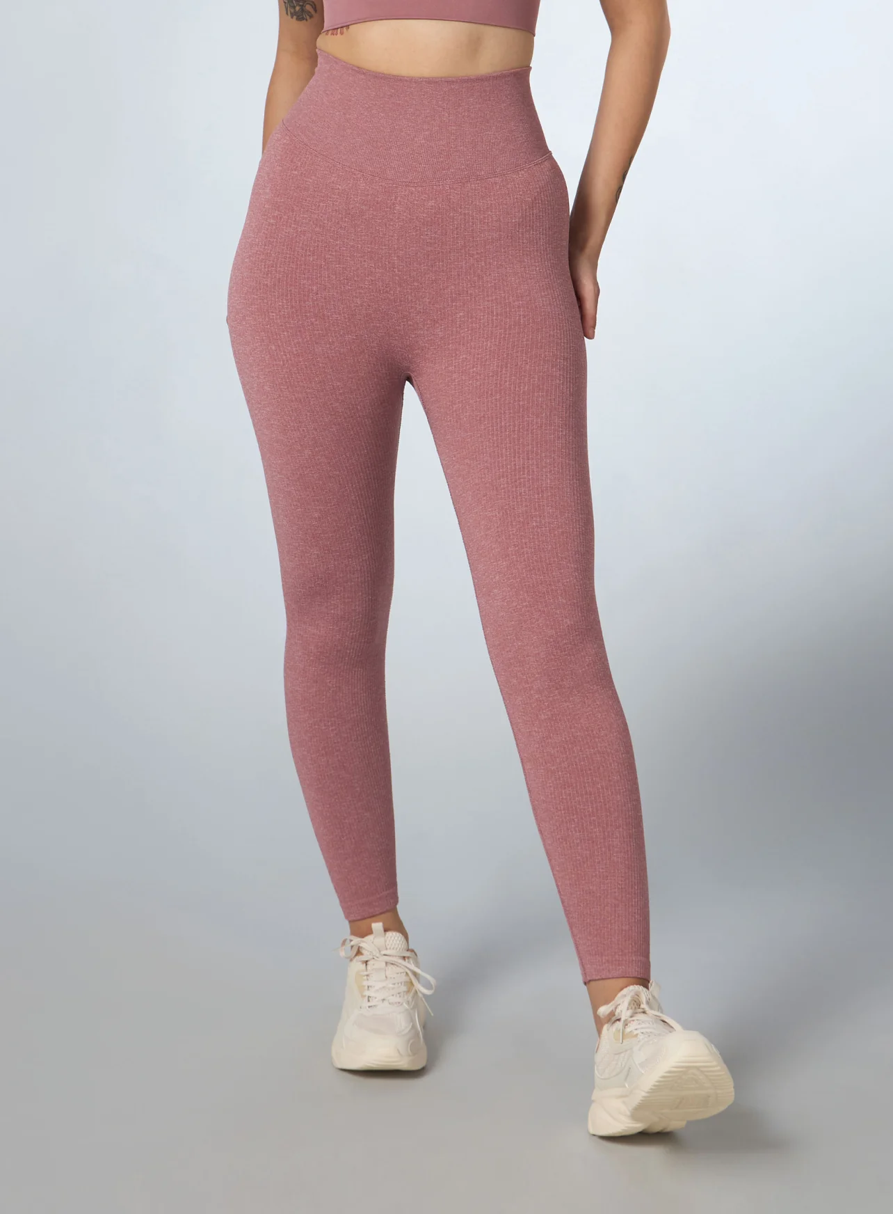 Women's Pink Kinetic Seamless Tights