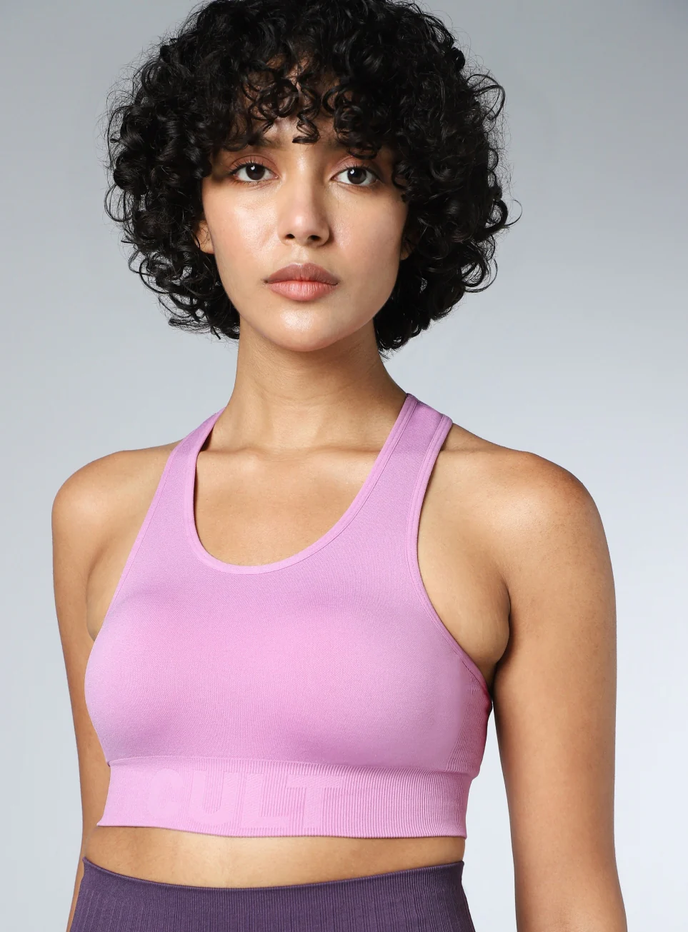 Women's Pink Motion Flow Medium Support Seamless Bra - Image 7