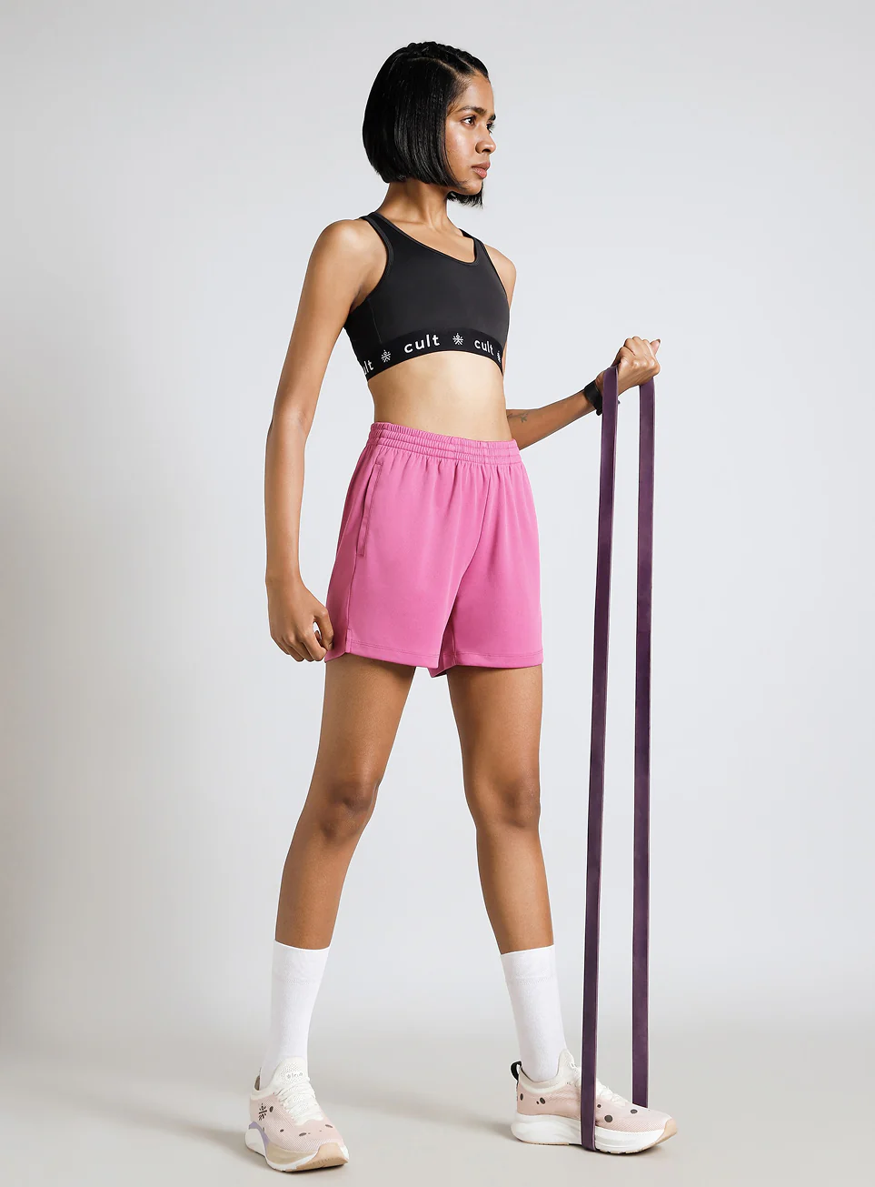 Women's Pink Move All Day Training Shorts - Image 3