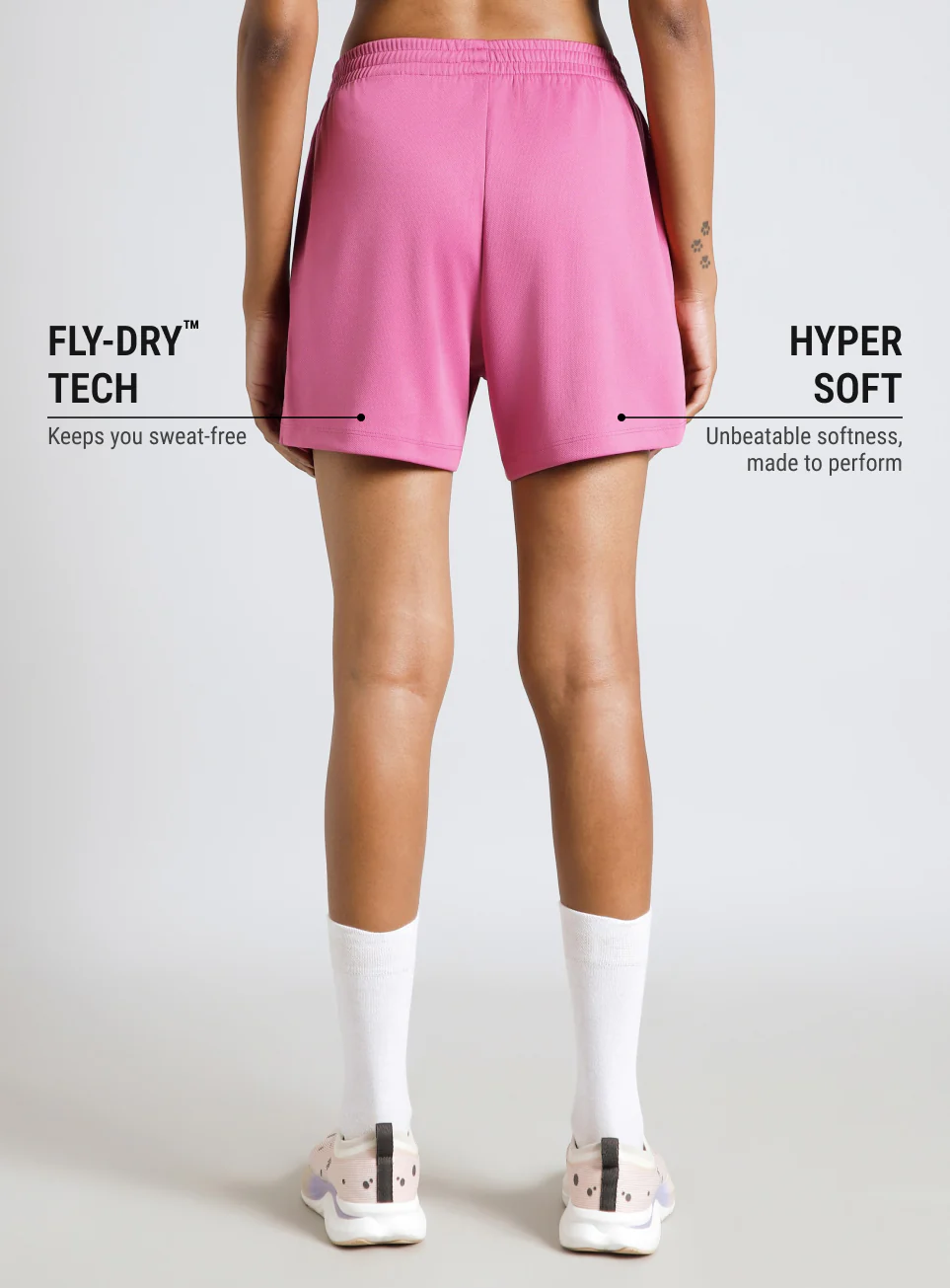 Women's Pink Move All Day Training Shorts - Image 6