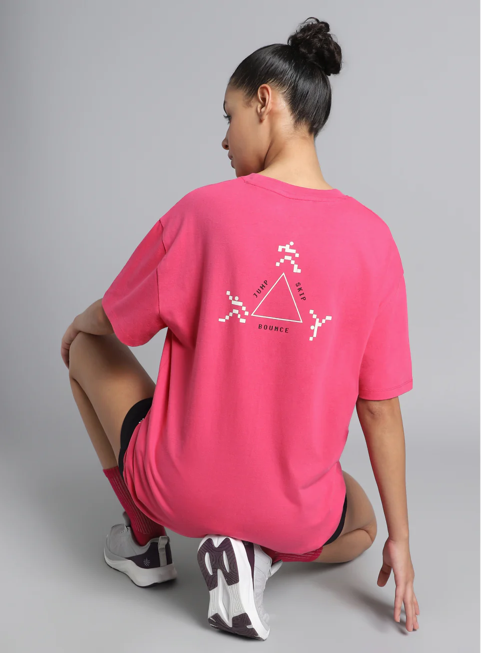 Women's Pink Move Oversized T-shirt