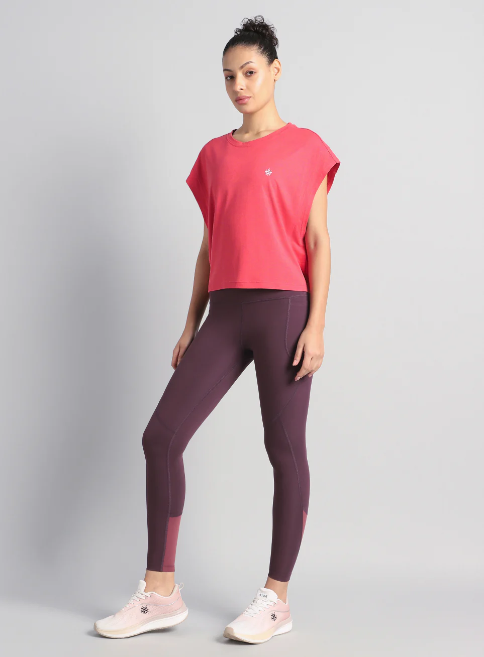 Women's Pink Muscle Flex COMFORtech T-shirt - Image 2