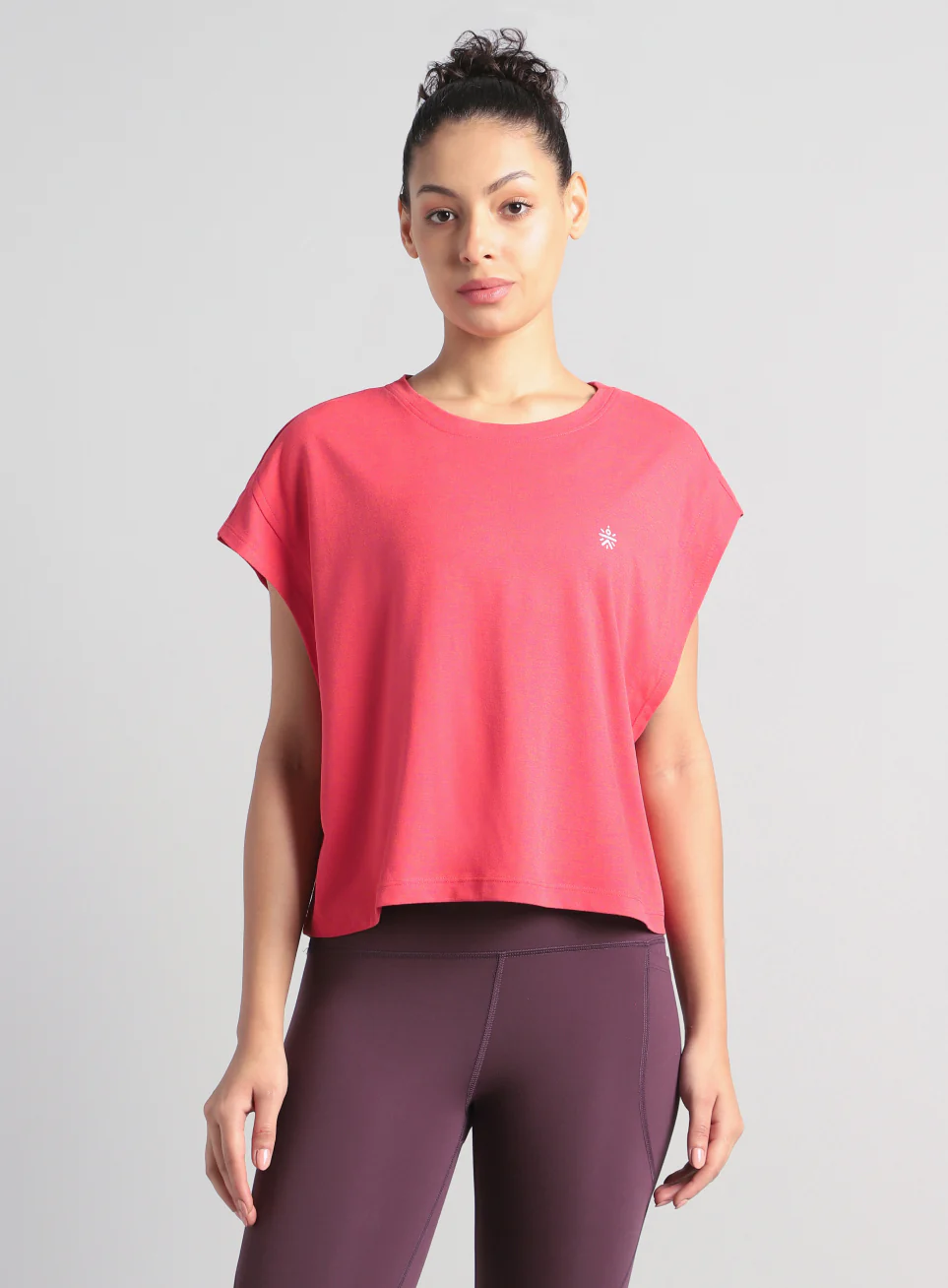 Women's Pink Muscle Flex COMFORtech T-shirt - Image 4