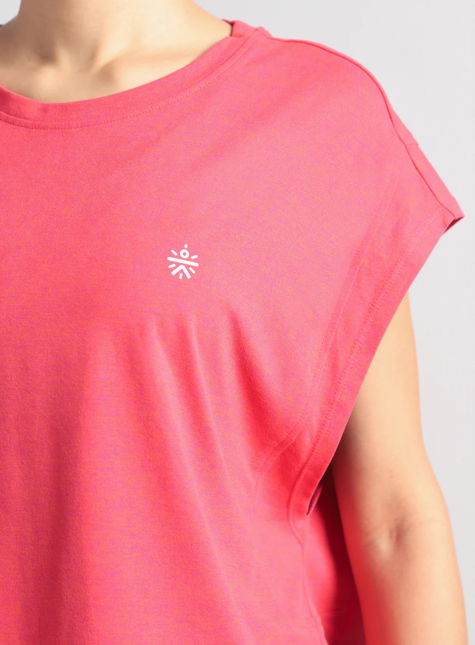 Women's Pink Muscle Flex COMFORtech T-shirt - Image 7