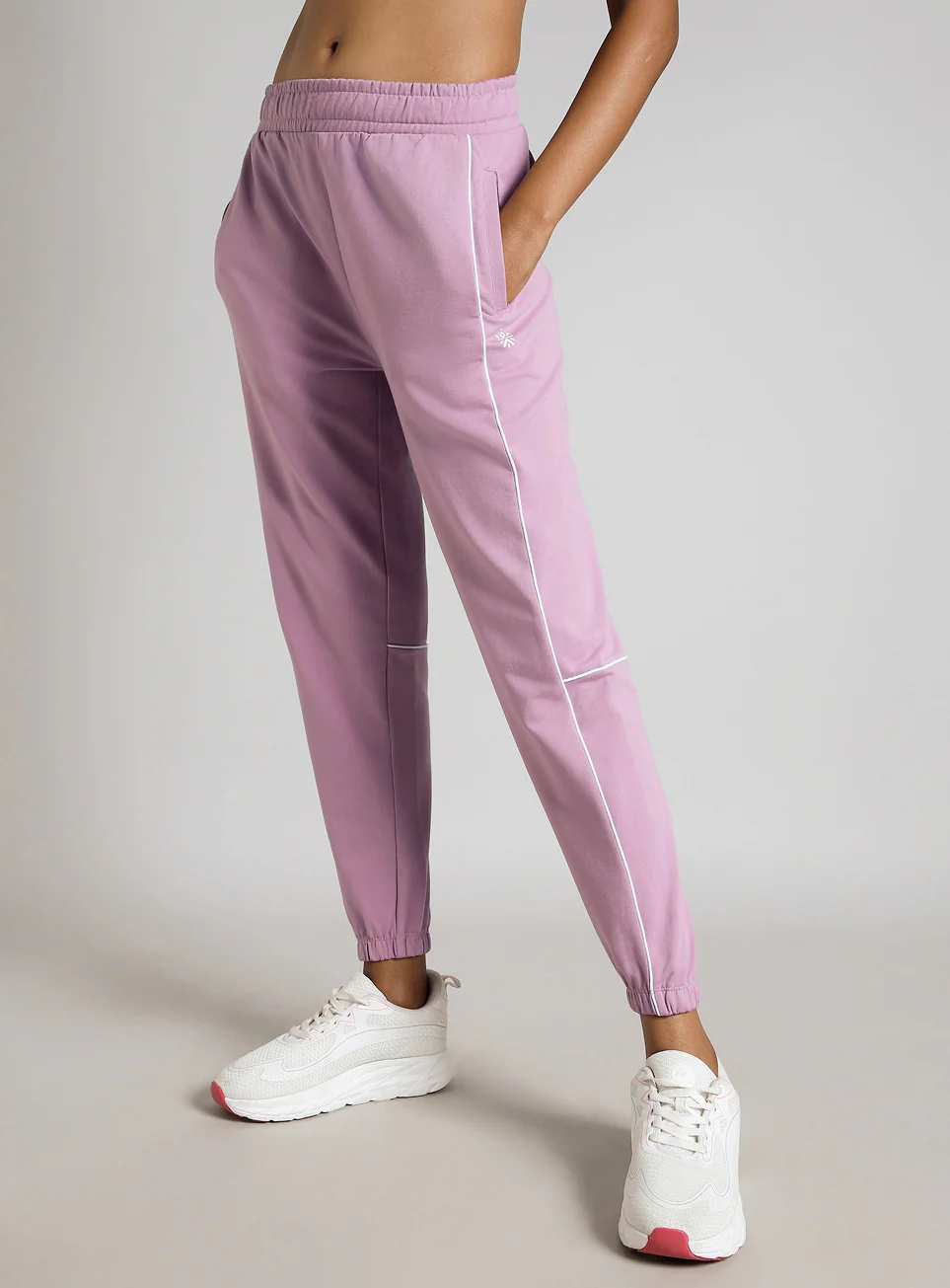 Women's Pink Panel Highlight Joggers