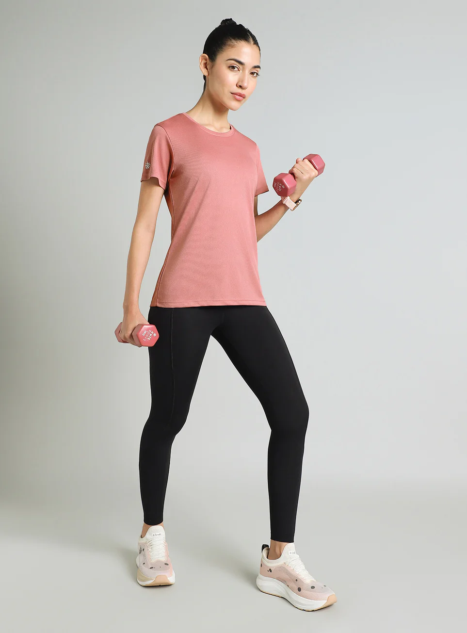 Women's Pink Performance T-Shirt - Image 3