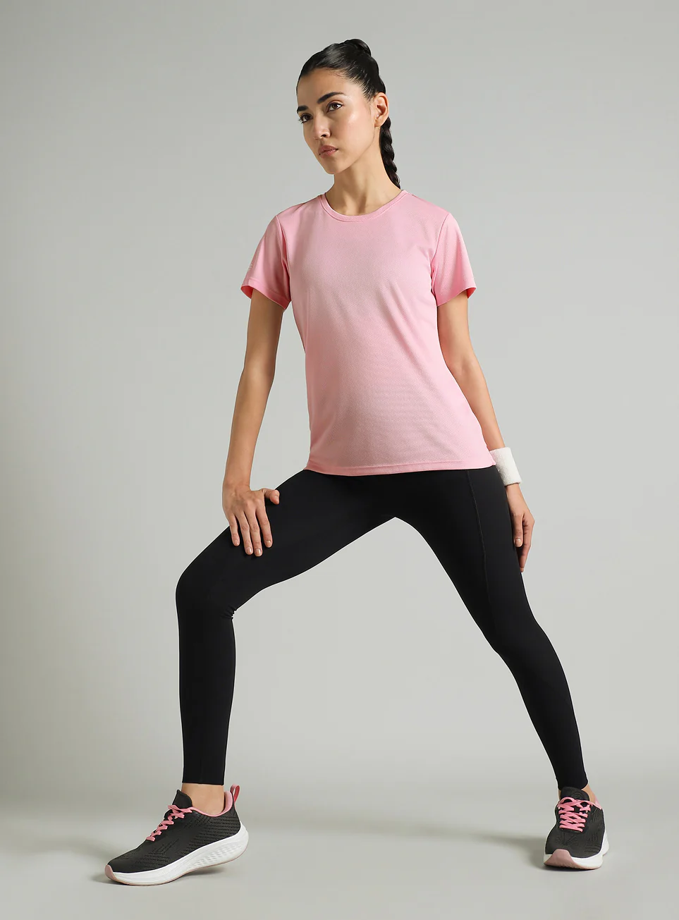 Women's Pink Performance T-Shirt - Image 2