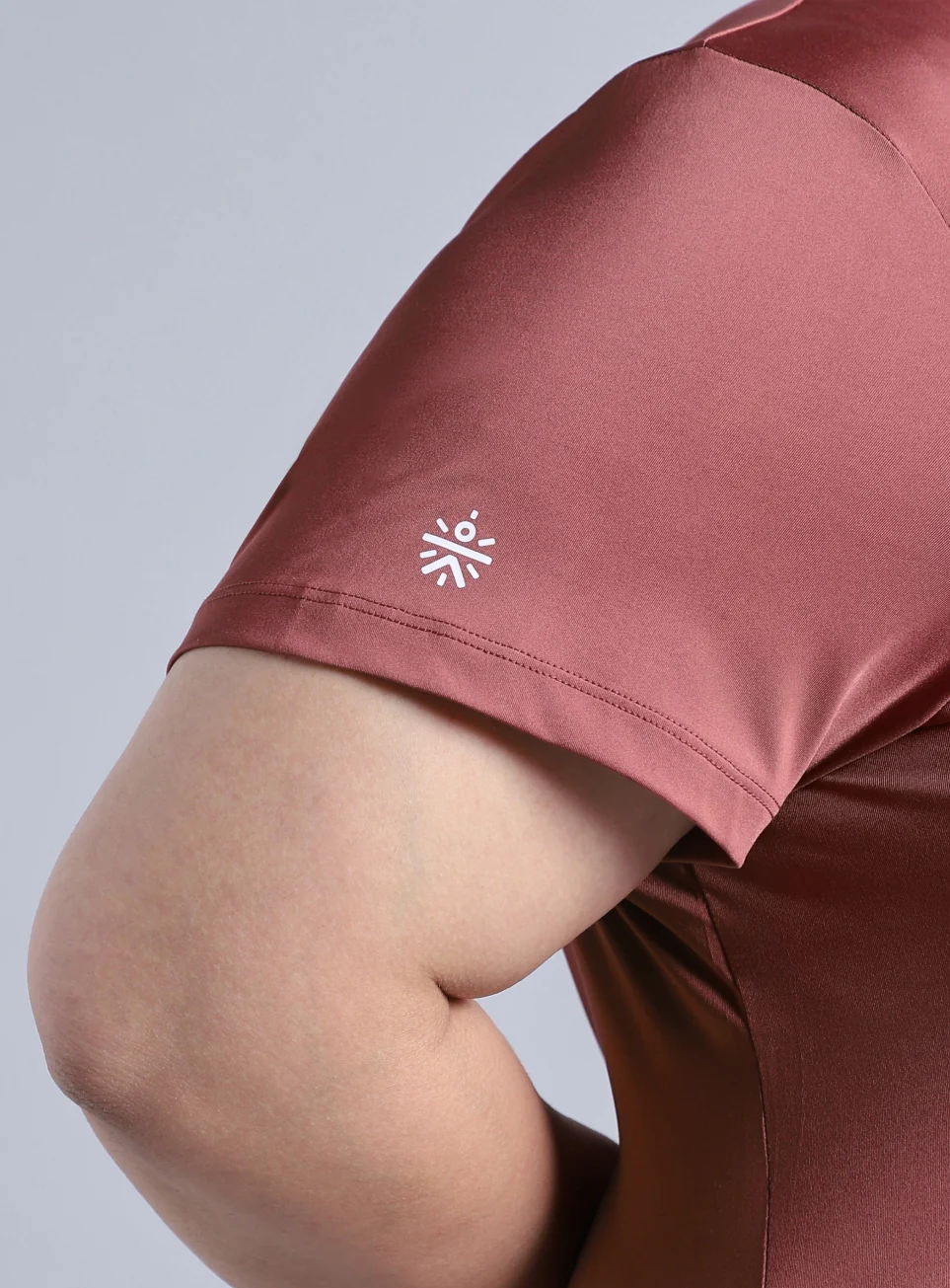 Women's Pink Plus Size Back Vent Training Tee - Image 8