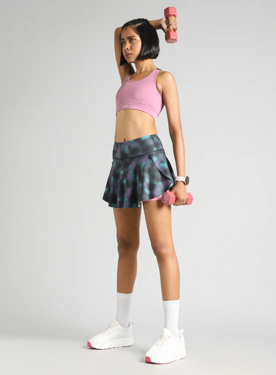 Women's Pink Printed True Performance COMFlex Skorts - Image 3