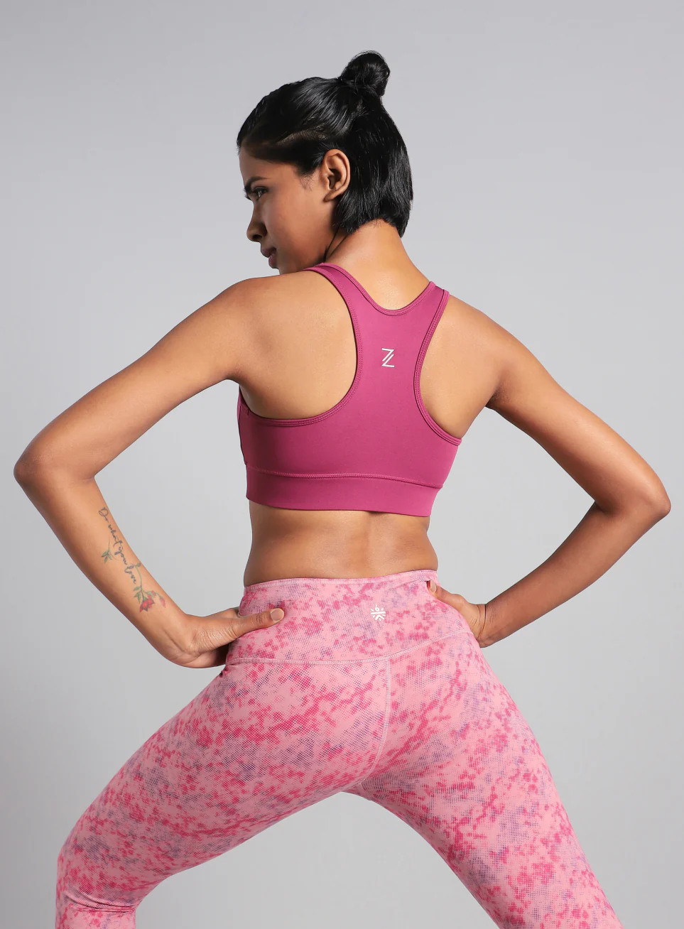 Women's Pink Running Pro High Support Bra