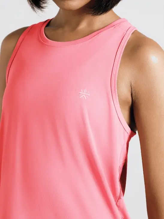 Women's Pink Urban Camo Running Tank Top - Image 7