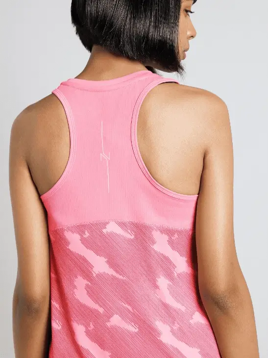 Women's Pink Urban Camo Running Tank Top - Image 8