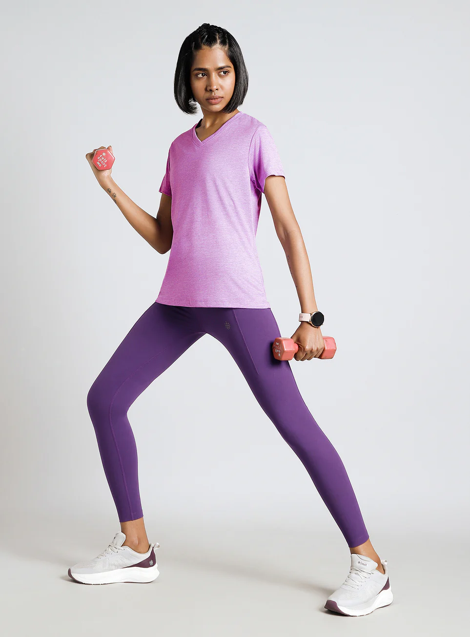 Women's Purple Cult Ulitmate Training COMFORtech™ V-Neck T-shirt - Image 3