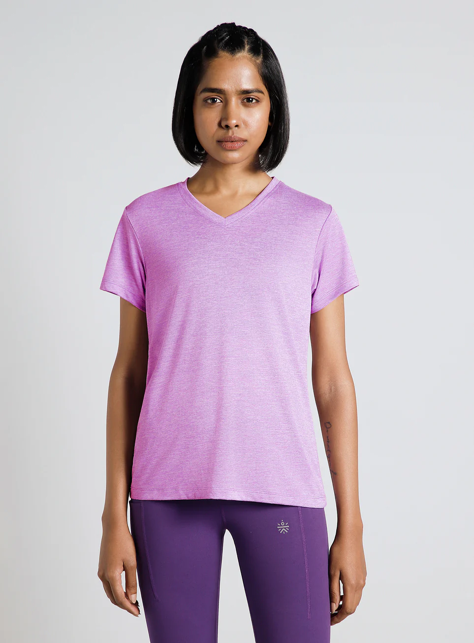Women's Purple Cult Ulitmate Training COMFORtech™ V-Neck T-shirt - Image 4
