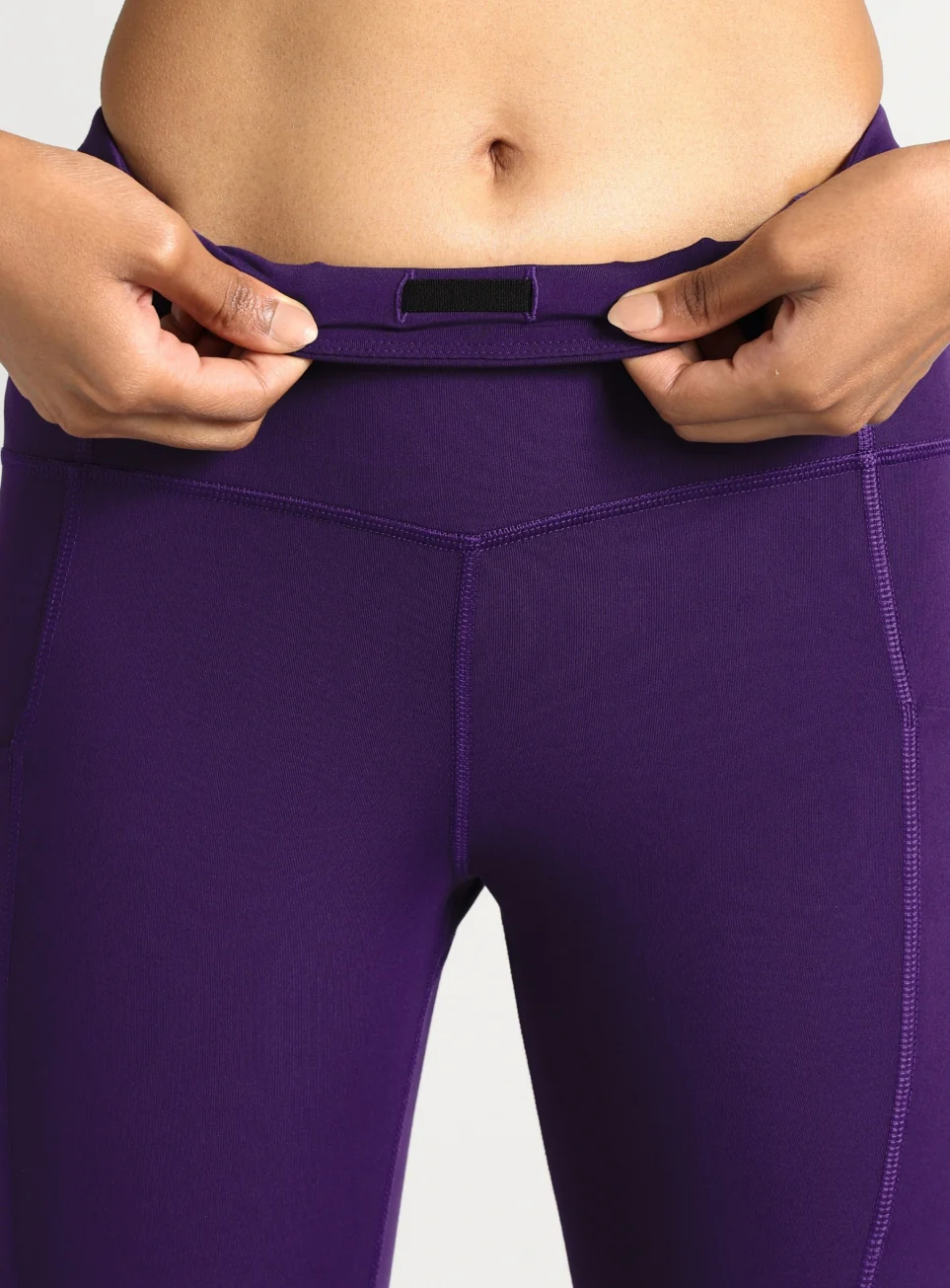 Women's Purple Flow Form Yoga COMFlex Tights - Image 10
