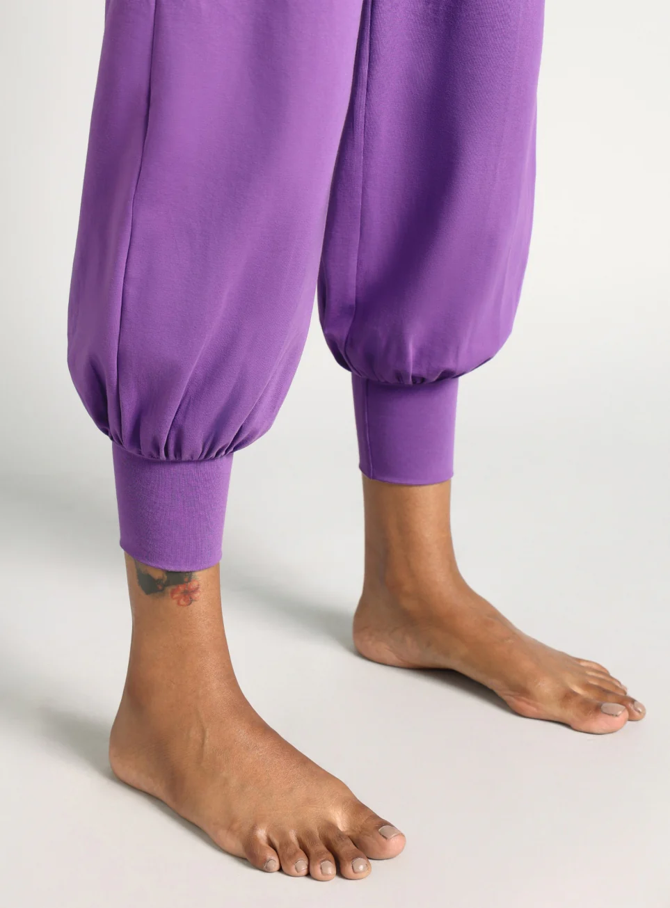 Women's Purple Flow Form Yoga Relaxed Fit Joggers - Image 8