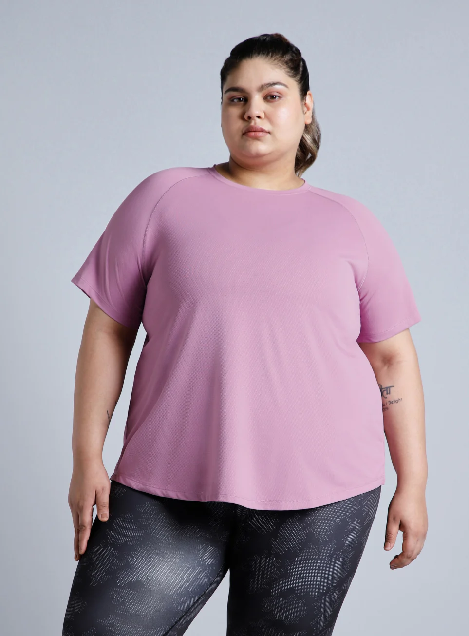 Women's Purple Flow HIIT Plus Size Top - Image 4