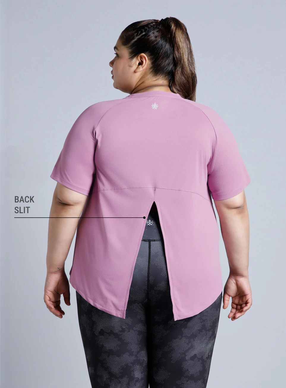 Women's Purple Flow HIIT Plus Size Top - Image 6