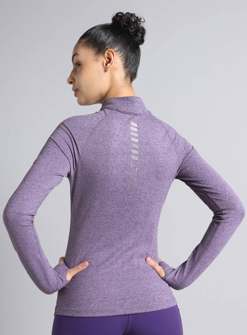 Women's Purple Half Zip All Weather Performance Jacket