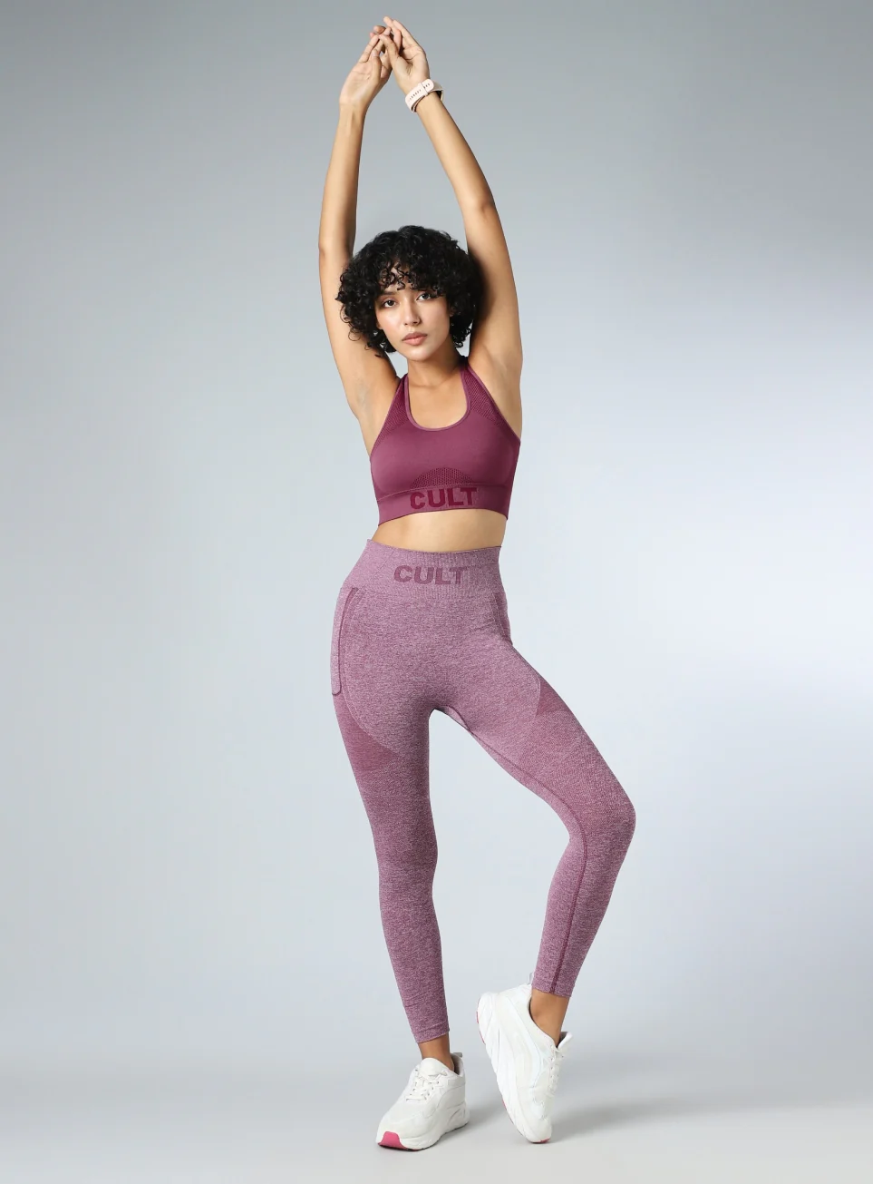 Women's Purple Momentum Medium Support Seamless Bra - Image 2