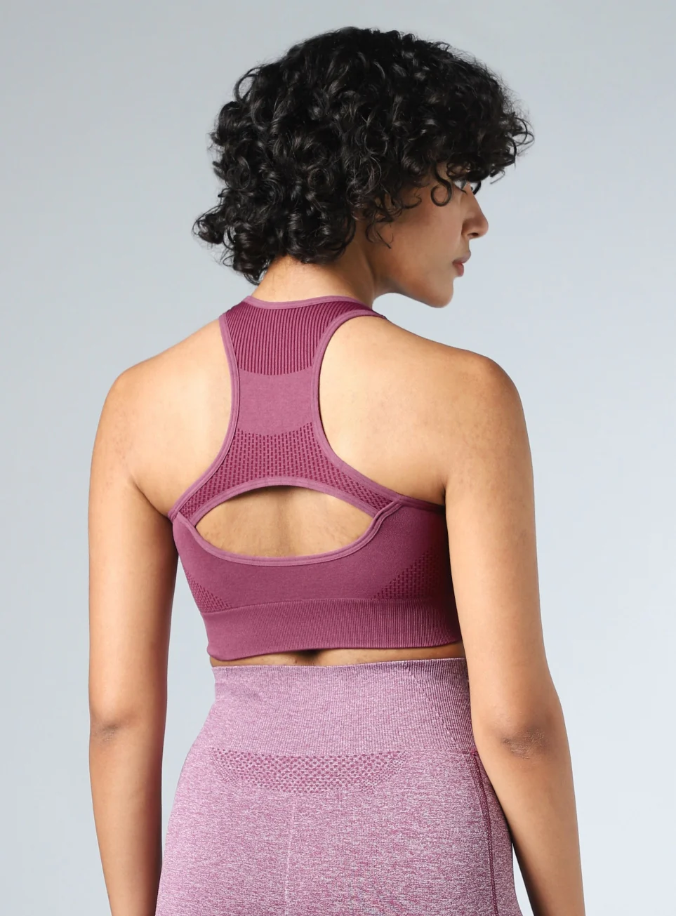 Women's Purple Momentum Medium Support Seamless Bra - Image 6