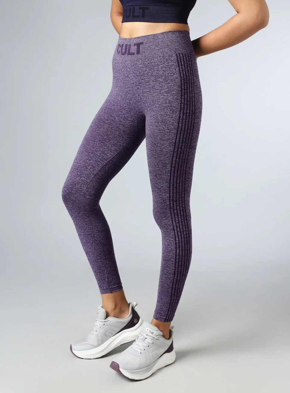 Women's Purple Momentum Seamless Tights