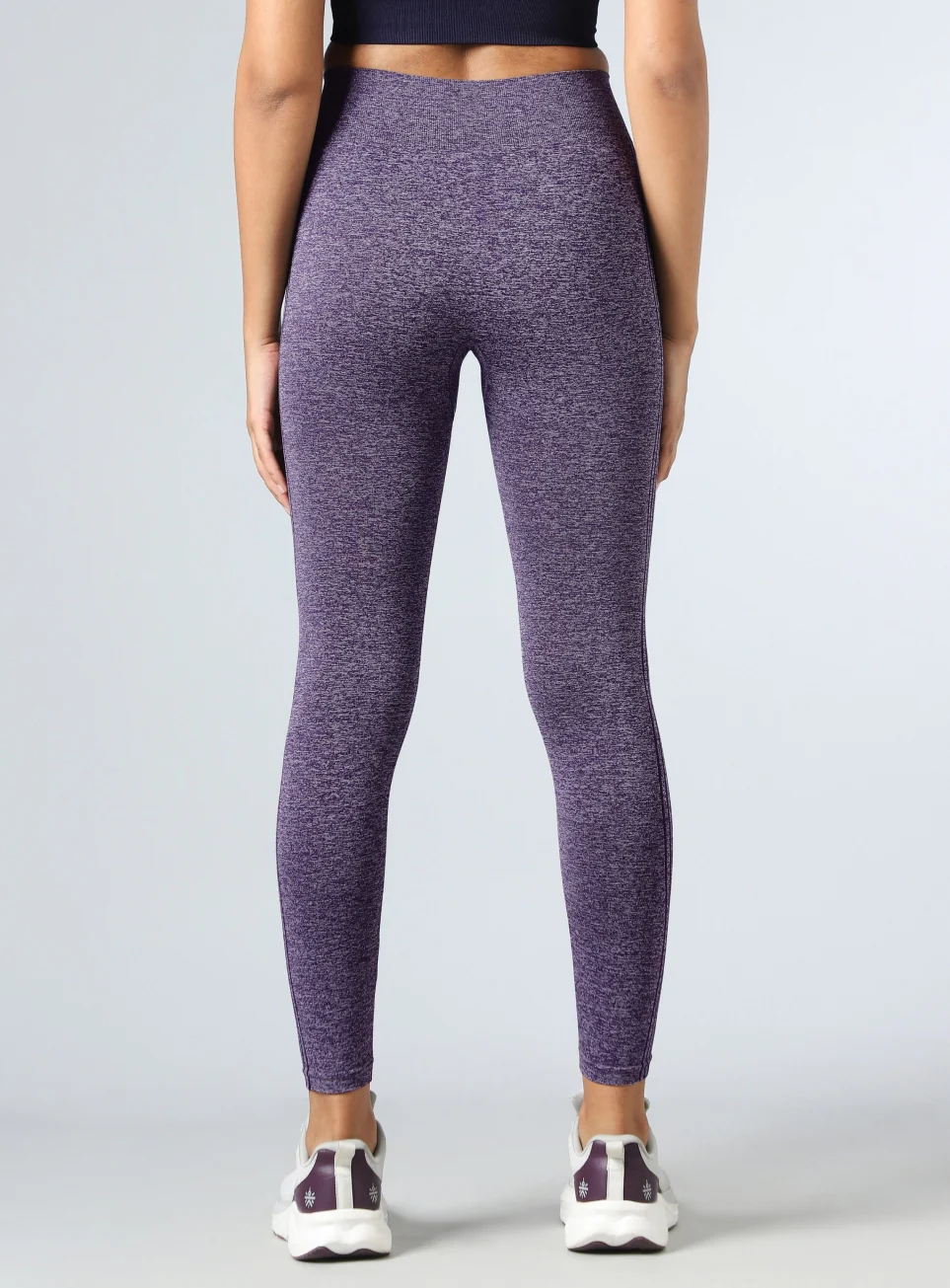 Women's Purple Momentum Seamless Tights - Image 6