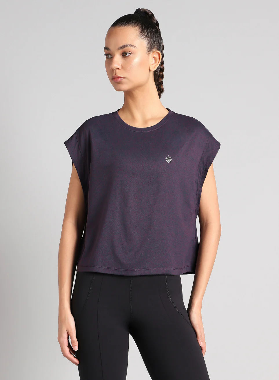 Women's Purple Muscle Flex COMFORtech T-shirt - Image 4