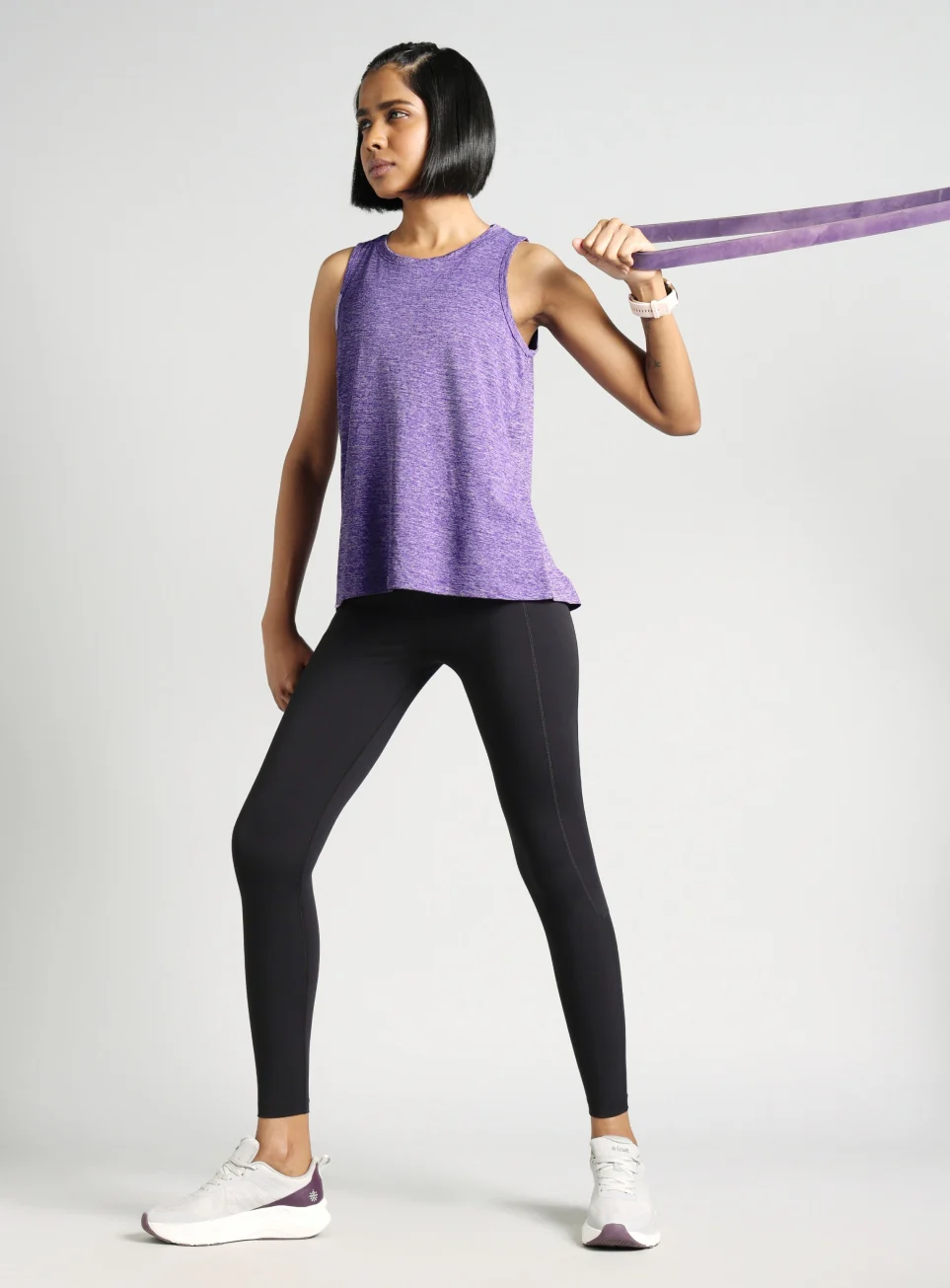 Women's Purple Muscle Up Comfortech Tank - Image 3