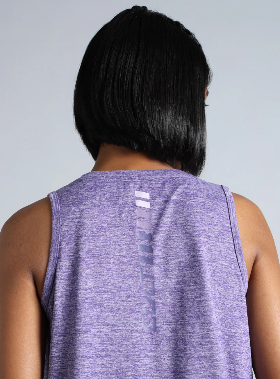 Women's Purple Muscle Up Comfortech Tank - Image 8