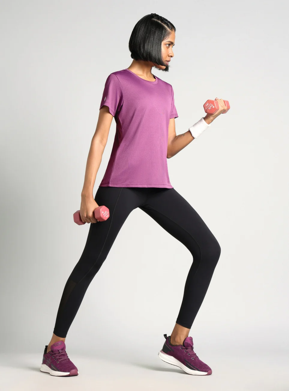 Women's Purple Performance T-shirt - Image 3