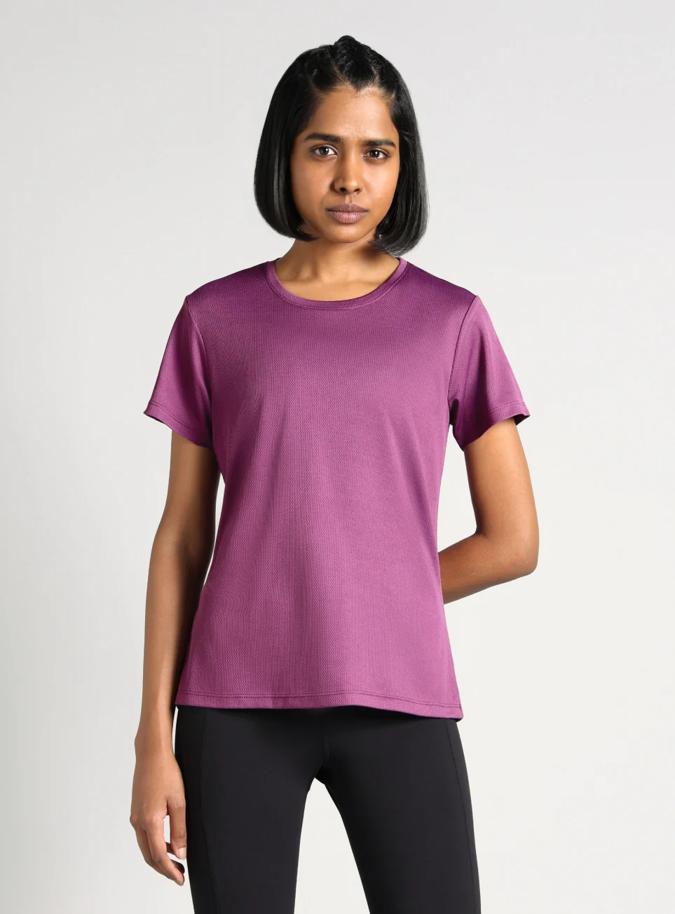 Women's Purple Performance T-shirt - Image 4