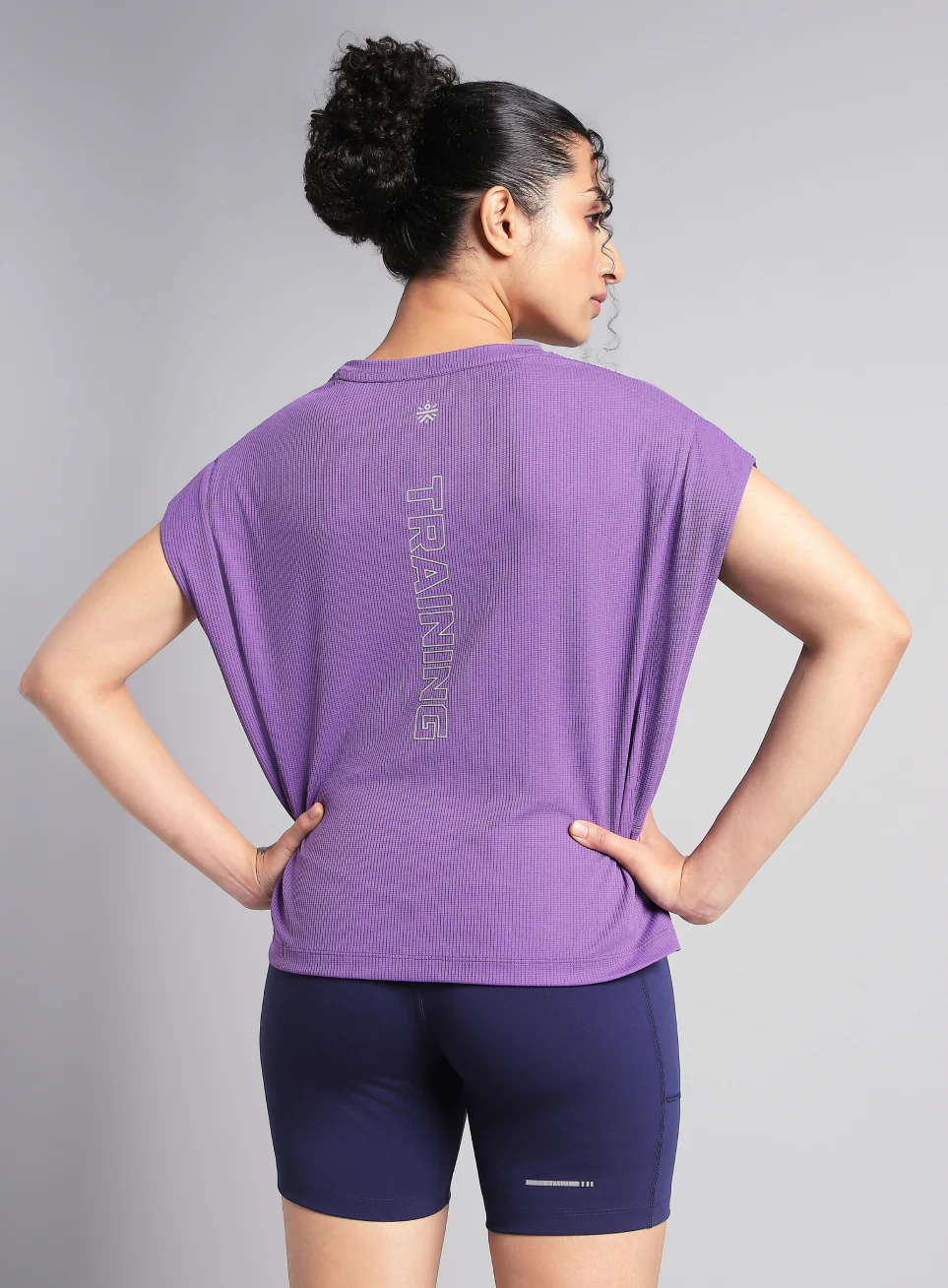 Women's Purple Sculpt Muscle T- shirt