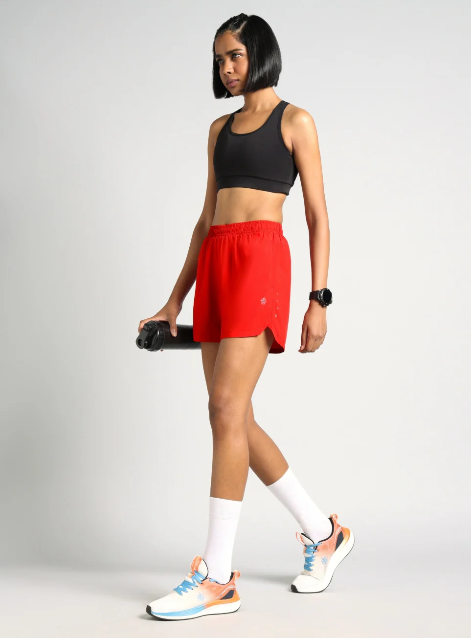 Women's Red After Dark Running Shorts - Image 3