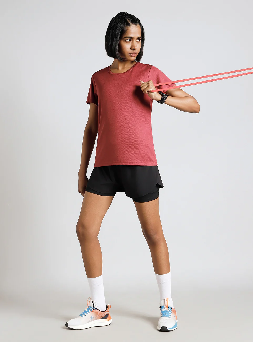 Women's Red Performance T-shirt - Image 3