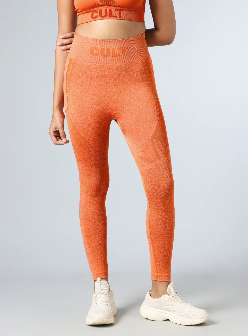 Women's Rust Contour Fit Seamless Tights - Image 4