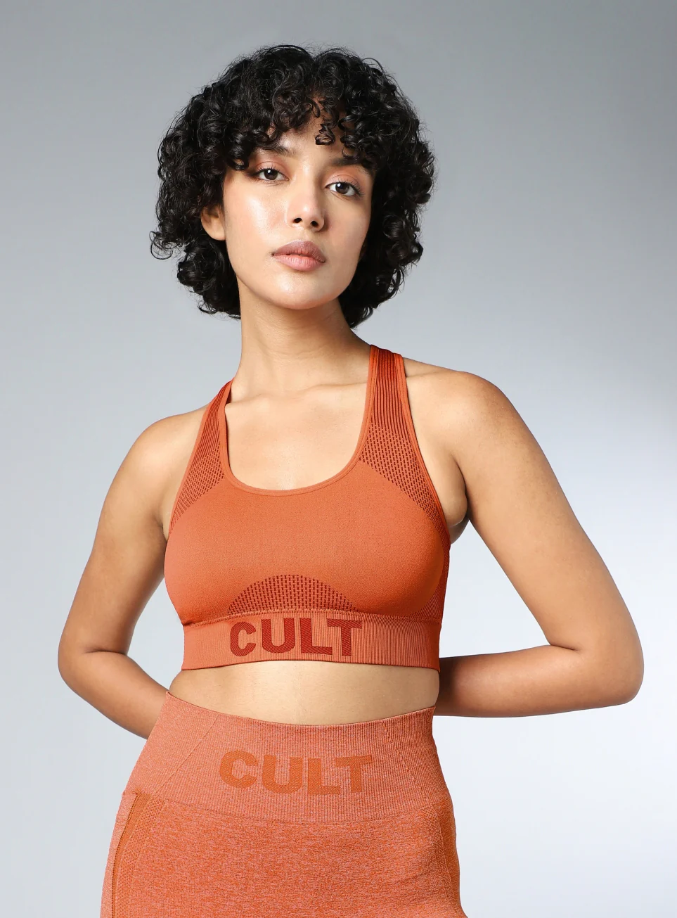 Women's Rust Momentum Medium Support Seamless Bra