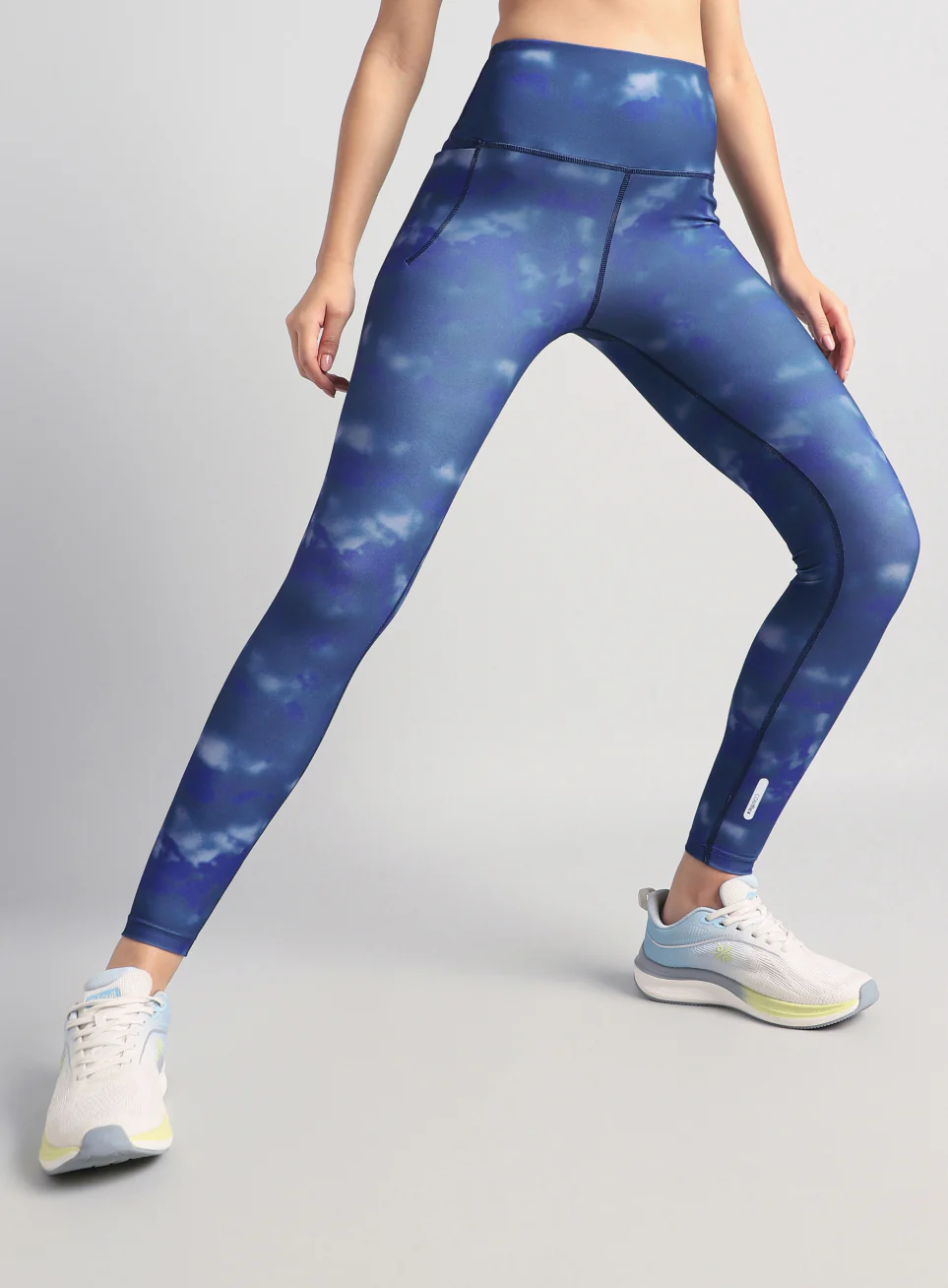 Women's Teal Printed Train All Day COMFlex Tights