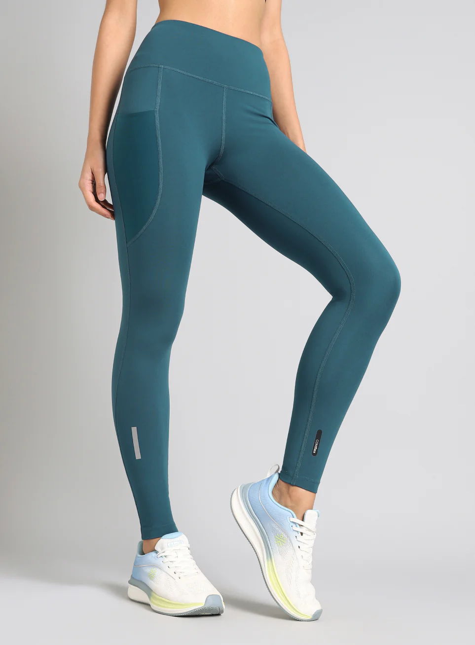 Women's Teal Run Elevate COMFlex Tights