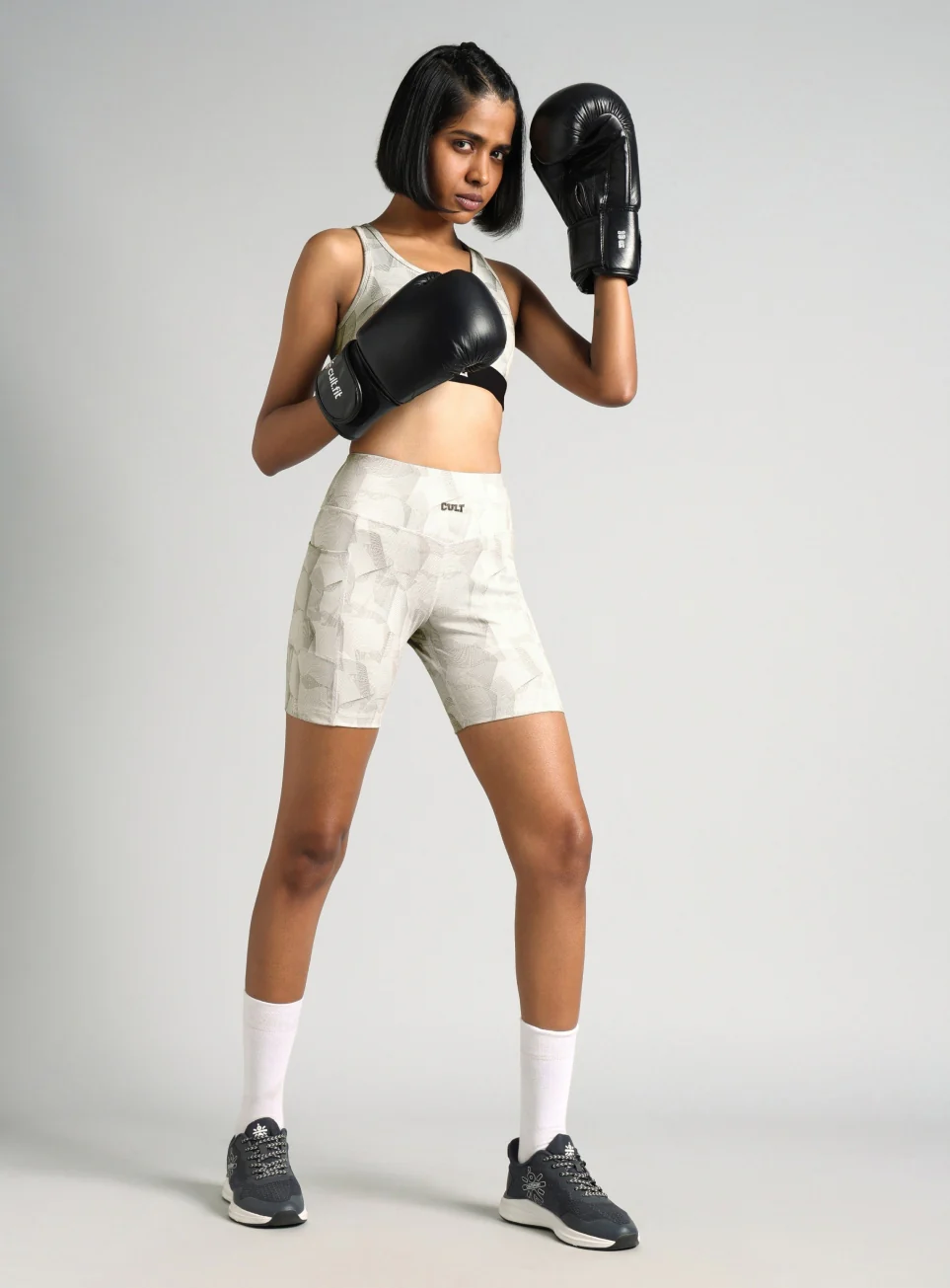 Women's White Combat training COMflex Training Cycling Shorts - Image 3