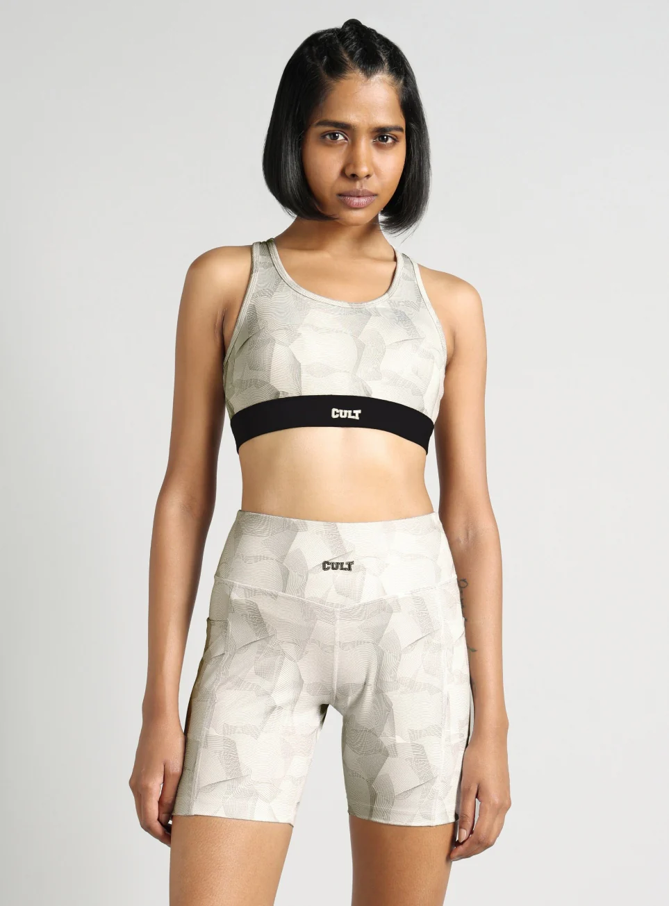 Women's White True Black Combat High Support Bra - Image 4