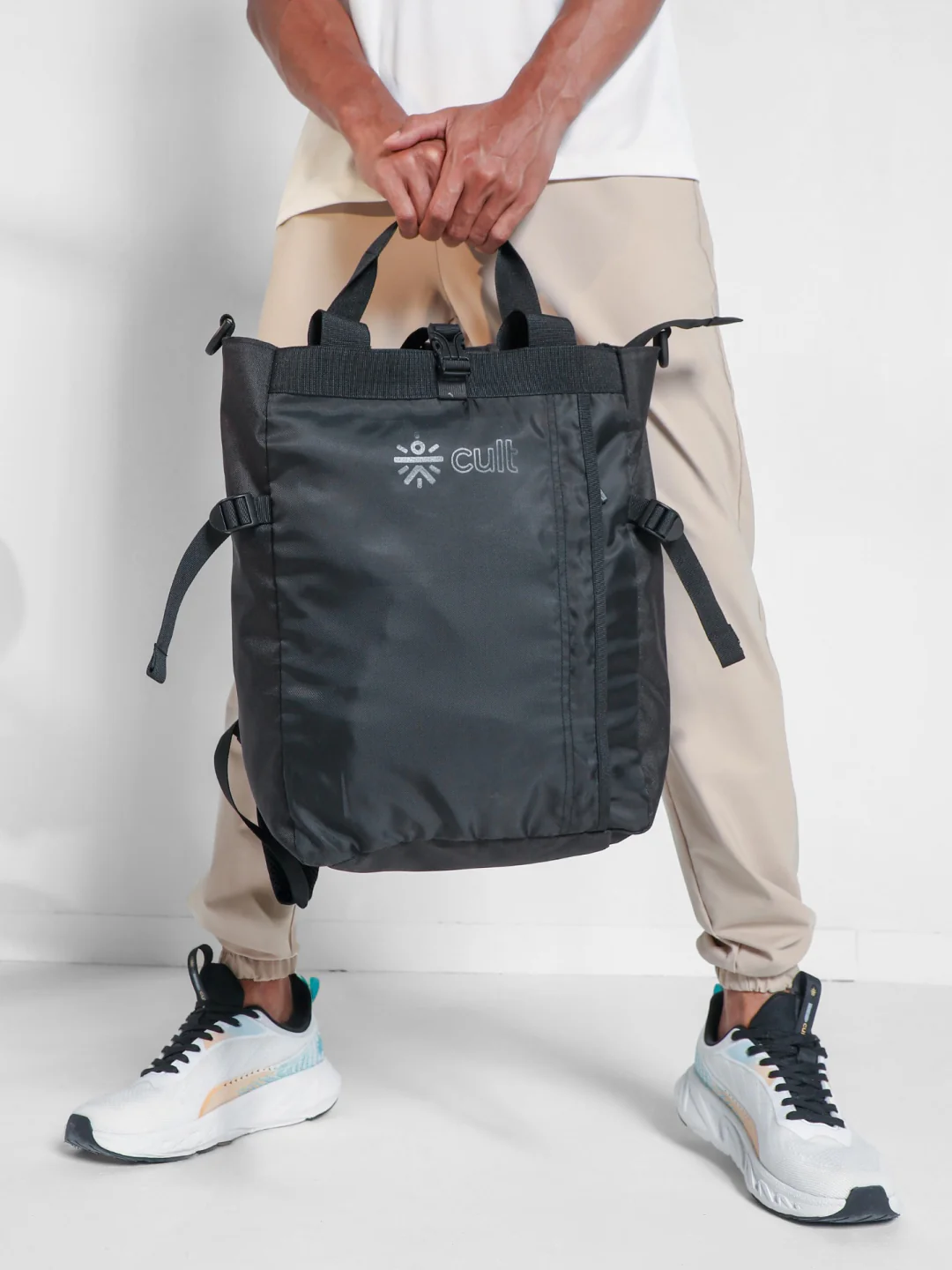 Work to Play Laptop Backpack 35L - Water-Repellent, Multi-Functional Bag with Trolley Sleeve With Shoe Bag - Black